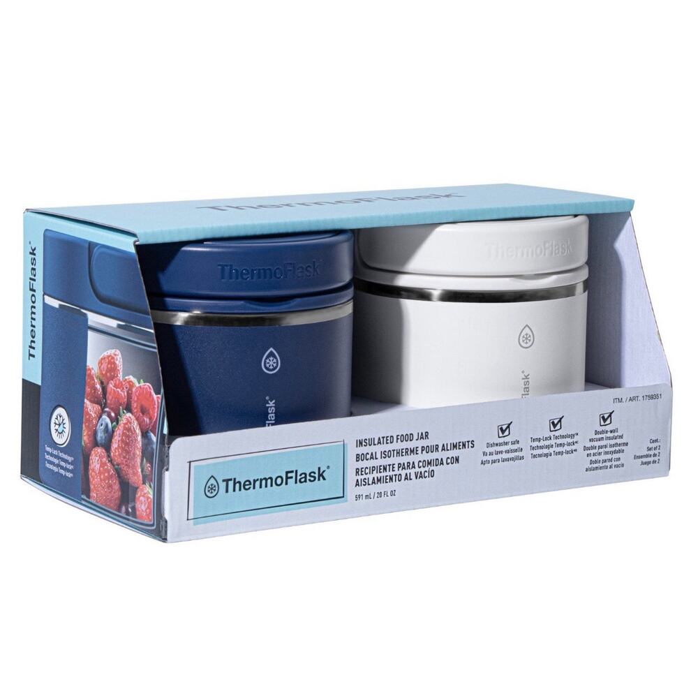 2 ThermoFlask 20oz. Insulated Food Jar 2pk